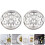 2pcs Practical Restaurant Escargot Plate Barbecue Escargot Stainless Steel Dish 3