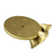 Lot de 2 porte-encens pratiques, encensoirs en laiton rétro (dorés)