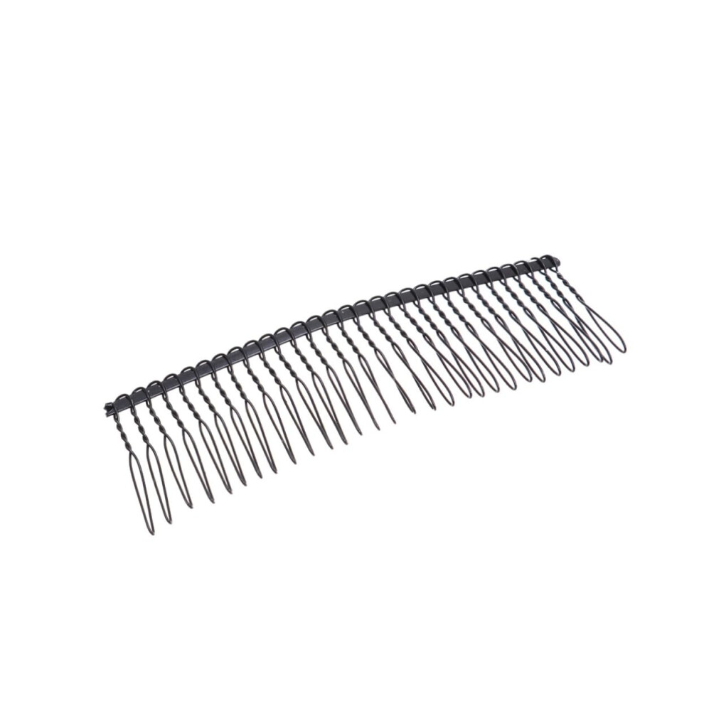10Pcs Black Iron Wire Hair Comb for Women Durable Lightweight Headdress Hair Accessories