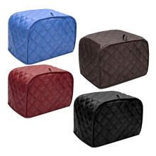 3 Pack Toaster Covers, Polyester Quilted Dust-proof for 4-Slice Toasters - Kitchen Appliance Cover with Fingerprint Protection