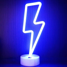 Luminária Noturna Neon LINLIN, Luminária Noturna de LED com Luzes Neon, Alimentada por Bateria e USB, Ideal para Quarto Infantil