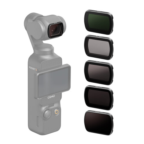 Σετ φίλτρων CPL/ND συμβατό με DJI Osmo Pocket3, περιλαμβάνει CPL+ND16/64/256/1000, οπτικό γυαλί HD 2