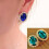 Brincos de pressão femininos com strass, estilo palácio, joia para presente. 2