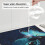 Πατάκι στεγνώματος πιάτων Stitch Butterfly Starry Sky για πάγκο κουζίνας, πατάκι πιάτων 7