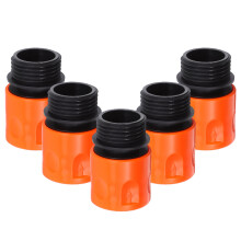 Conjunto de 5 Adaptadores de Extensão para Mangueira de Jardim, Acessórios para Mangueira de Água, Conector Profissional para Reparo de Mangueira