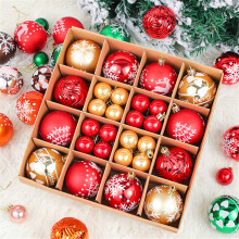 Jacenvly kerstboomversieringen in de uitverkoop: kleurrijke, onbreekbare hangende ballen, geschikt voor de meeste boommaten.