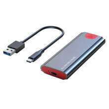 Gabinete M.2SSD M.2 para USB 3.1 Gen2 10Gbps NVMe para SSD NVMe PCIe com chave M/(B+M), Gabinete M2SSD AC