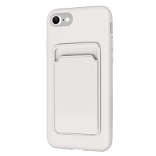 Kotelo korttipaikalla - yhteensopiva iPhone8White-puhelimen kanssa