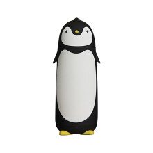 Tazza Xerdsx Penguin in vetro a doppio strato, tazza alla moda per l'acqua, tazza con simpatico pinguino, regalo, tazza da viaggio