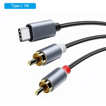 jixopn Καλώδιο Ήχου Type-C To2RCA Αρσενικό για Συμβατό με iPhone/Android Phone Tablet (Type-c3M)