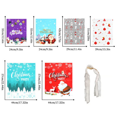 2025 & CISIL – Weihnachtskalender-Geschenktüte, wiederverwendbare Polyestertüten 2