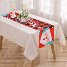 Bandeira de mesa e toalha de mesa retangular de Natal Fankiway, estampa de Papai Noel, decoração para festas em casa, compatível com diversos