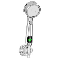¡Oferta de verano! Cabezal de ducha Zeceouar Turbo con 4 modos de baño, sistema de parada de agua a presión y filtro - Compatible con duchas
