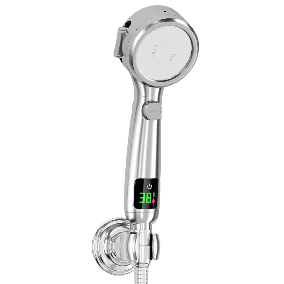 Summer Sale! Zeceouar Turbo Shower Head With 4 Bathing Modes, Pressurized Water Stop & Filter - Compatible With Standard Showers 9149926029472
