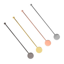 Lot de 4 bâtonnets mélangeurs à cocktails, agitateurs à thé, fouets en acier inoxydable, bâtonnets à café expresso