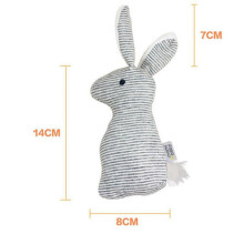 [Hot Toys] - Baby Rattle Toys Animal Cute Rabbit Handbells Plush Baby Toy with BB Sound Toy Gift Plush Doll, Best Gift for Your Child