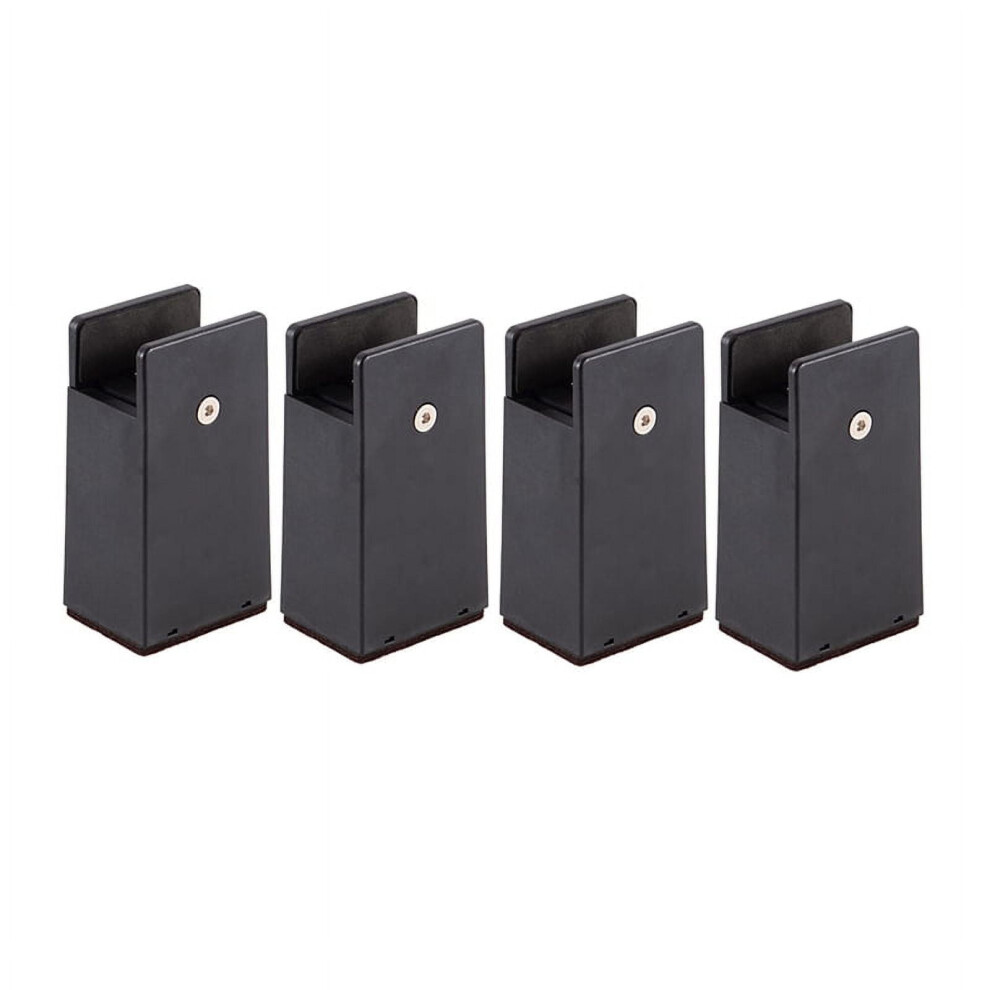 Adjustable Bed Risers 4In,Furniture With Screw Clamp,4Pc Couch For Furniture Thickness 0-1.6In Table 9071309605204