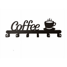 Soporte para tazas de café, letrero decorativo para cafetería, estante para tazas de café, colgador de tazas con letrero de café, estante para