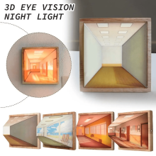 Lámpara de noche con ilusión 3D y efecto óptico, ideal para la decoración del hogar, habitaciones infantiles y salas de estar. Regalo perfecto