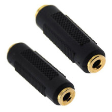 Accoppiatore audio da 3,5 mm di alta qualità, placcato in oro, trasferimento del segnale pulito, accessorio adattatore stereo.