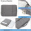 Capa protetora fina para laptop de 13 polegadas, compatível com MacBook Pro, à prova d'água e com bolso. 4