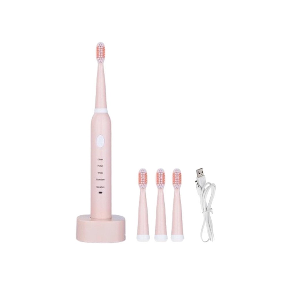 Tahtuvzn Toothbrush with 4 Heads & USB Base, 5 Modes, IPX7, Fast Charging, Long Life - Great Gift!