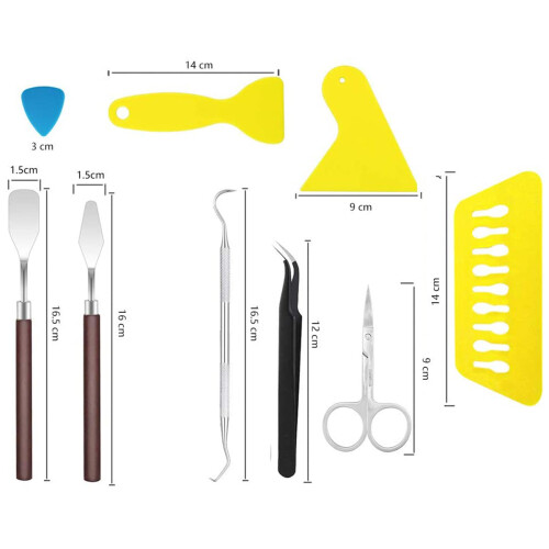 Σετ εργαλείων χειροτεχνίας DIY με 3 γάντζους ξεριζώματος, τσιμπιδάκια, σπάτουλες, 1