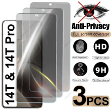 3-pak szkła hartowanego zapewniającego prywatność, kompatybilnego z Xiaomi Mi14T13T12T11T Pro12 11Lite, pełne pokrycie