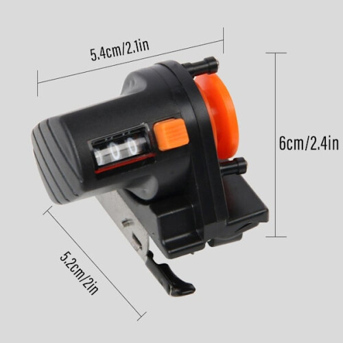 Vislijnmeter, een draagbaar visaccessoire voor buitengebruik. 2