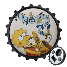 Simpson Bottle Opener Magnetic with Fridge Magnets Sticker Unique Gift Idea for Camper Lovers Cool Gadgets Outdoor Picnic Home Using