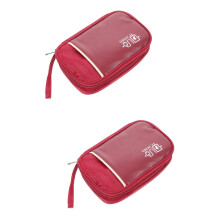 Sac de rangement de câbles de voyage Eease2pcs pour accessoires électroniques, comprenant câbles, chargeurs, téléphones et écouteurs.