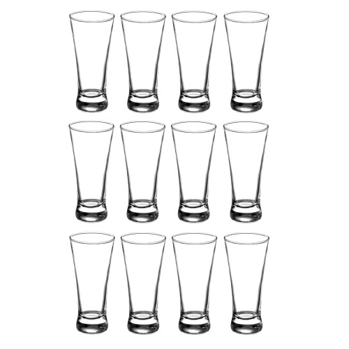 12 Flared Shot Glasses 60ml Mini Tasting Glass