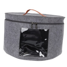 Large Round Hat Storage Box for Women TravelFriendly Durable Baseball Cap Organizer