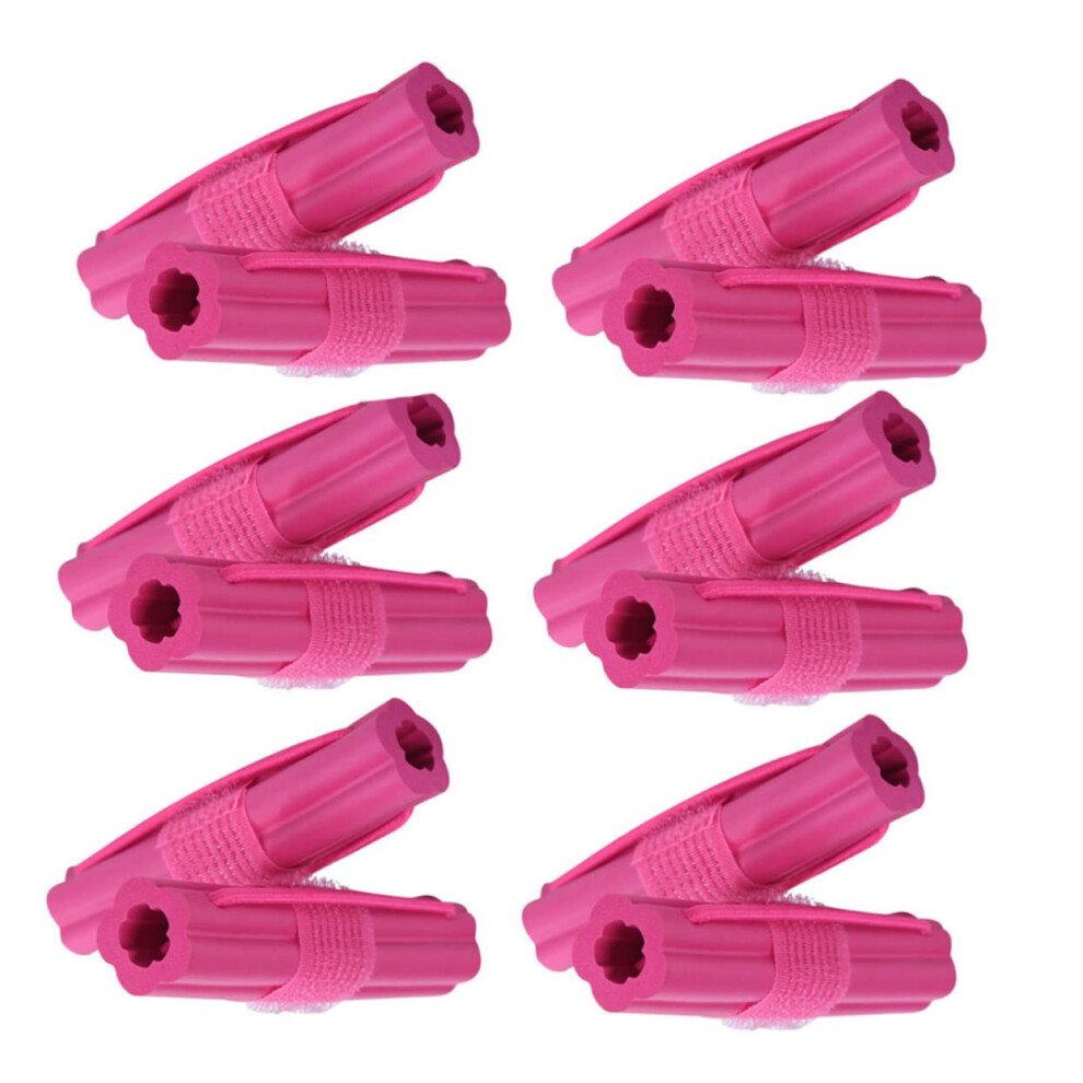 Foam Hair Rollers Set of 12 Self Grip Sponge Curlers No Heat Overnight Styling Soft for Women