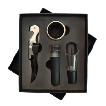 Wine Corkscrew with Foil Cutter, Durable Stainless Steel Waiters Bottle Opener for Travel