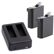 Generisk GoPro HERO4 Dual Batterilader og 2x GoPro HERO4 Batterier