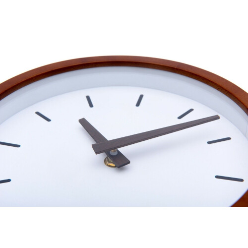 Driini Modern Wood Analog Wall Clock (12") - Battery Operated; Silent Sweep 1