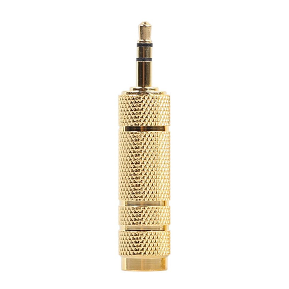 Chaxin Microphone 6.35 Mm Female To 3.5 Mm Male Audio Connector Adapter Plug 9173940152588