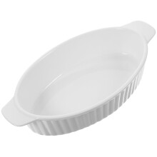 Plat à four à oignons, plaque de cuisson, plat à gratin, plat à tarte, bol, plat de cuisson, céramique blanche