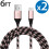 Freedomtech 6-tums USB-hane till USB-C-hane-kabel, rosa 1