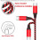 Freedomtech 6-tums USB-hane till USB-C-hane-kabel, rosa 6