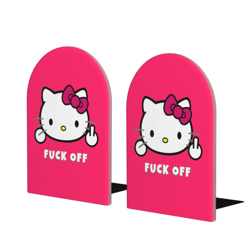 2 πακέτα βιβλιοστάτες Hello Kitty χαριτωμένο πώμα βιβλίου κινουμένων σχεδίων βαρέως