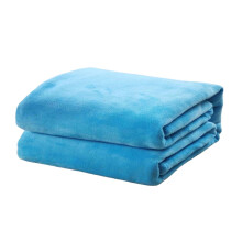 Manta macia e aconchegante de 120 x 200 cm, leve e felpuda, ideal para cama, sofá, camping e viagens - Azul
