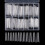 120th Extra Long C Curve Nail Tips Long Square French Nude 4