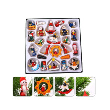 Weihnachts-Schnäppchen! 24-teiliges Set Holzornamente, kompatibel mit Weihnachtsbaumschmuck, Anhänger mit Nightmare Before Christmas-Motiv zum