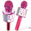 Karaokemicrofoon met luidspreker / Karaoke met microfoon - Bluetooth roze 1