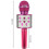 Karaokemicrofoon met luidspreker / Karaoke met microfoon - Bluetooth roze 7