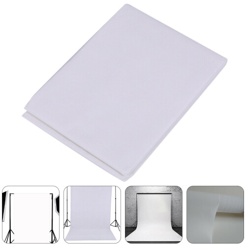 1pc Pure White Background Cloth Photography Backdrop Scene Background Prop 2
