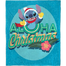 Lilo & Stitch Kuscheldecke aus Seidenweichem Material, 127 x 152 cm, Candy Stitch
