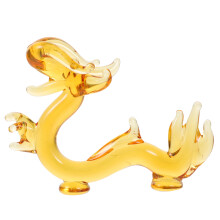 Estatueta de Dragão do Zodíaco em Cristal, Escultura de Animal para Mesa, Ornamento para Casa
